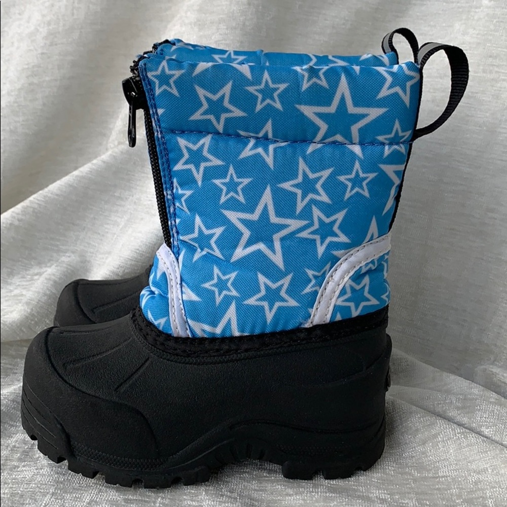 Northside Snow Winter Boots Boots Blue with White Stars Thermolite Insole